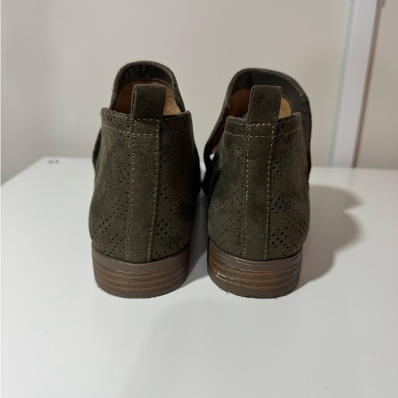 Dr. Scholl’s  Ankle Booties Olive Green Comfort Shoes Size 7.5 Medium - Picture 4 of 8